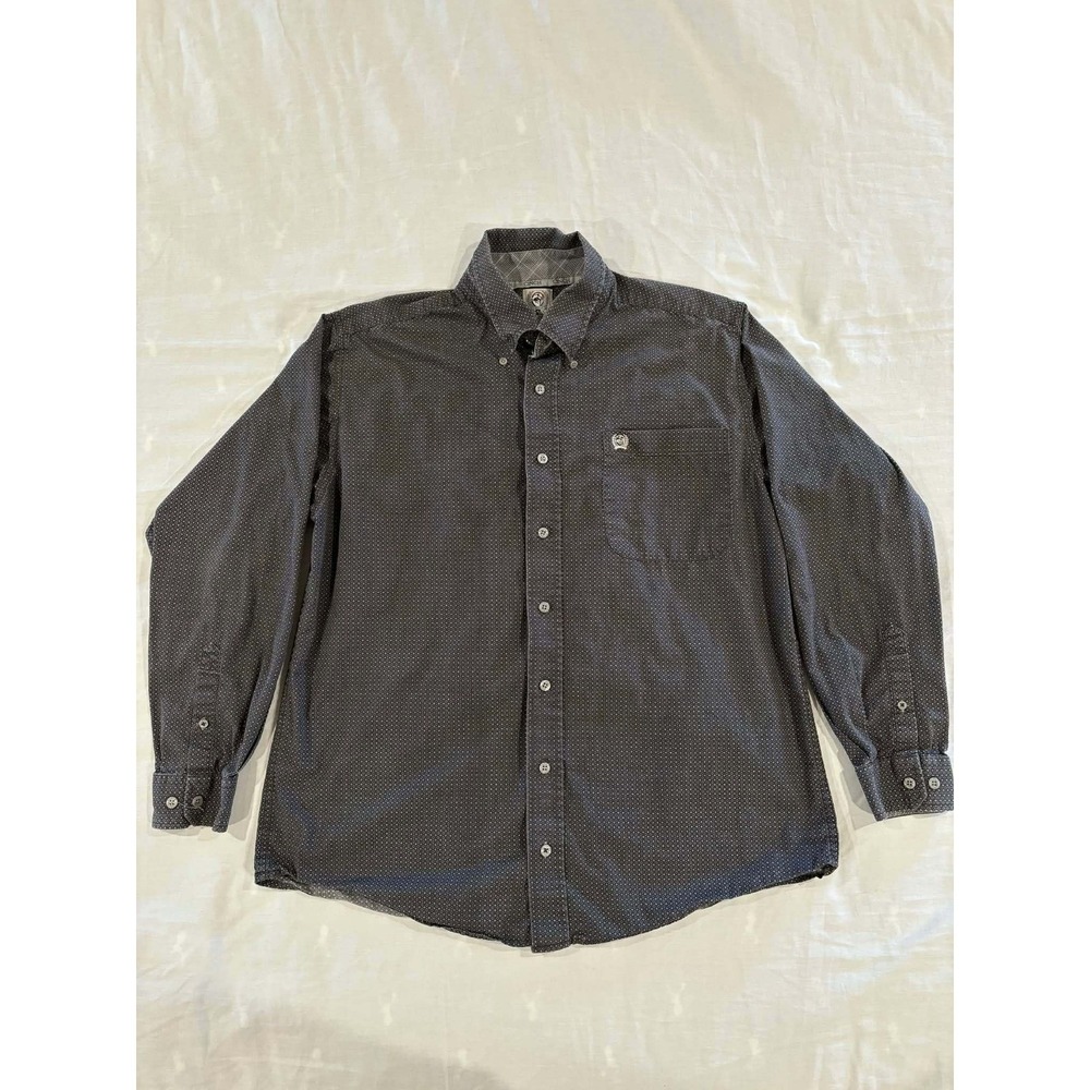 Cincha Mens Classic Fit Long Sleeve Button Up Shirt‎ Pattern Small